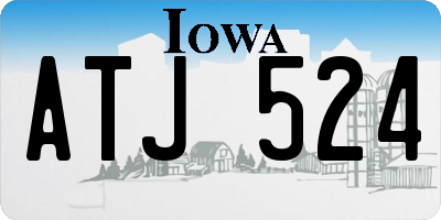 IA license plate ATJ524
