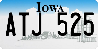 IA license plate ATJ525