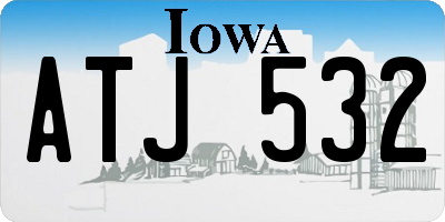 IA license plate ATJ532