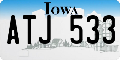 IA license plate ATJ533
