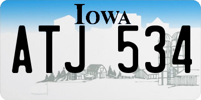 IA license plate ATJ534