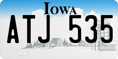 IA license plate ATJ535