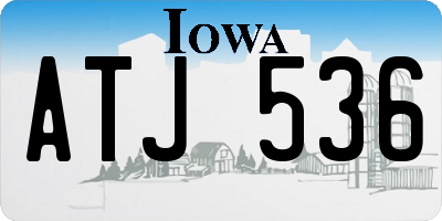 IA license plate ATJ536