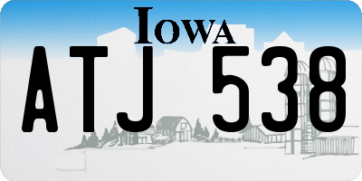IA license plate ATJ538