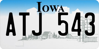 IA license plate ATJ543