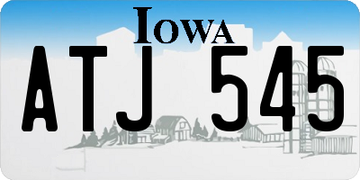 IA license plate ATJ545
