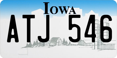 IA license plate ATJ546