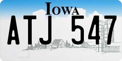 IA license plate ATJ547