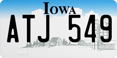 IA license plate ATJ549