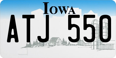 IA license plate ATJ550