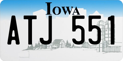 IA license plate ATJ551