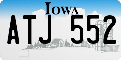 IA license plate ATJ552