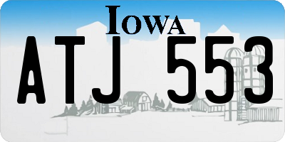 IA license plate ATJ553