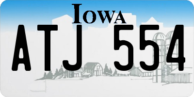IA license plate ATJ554