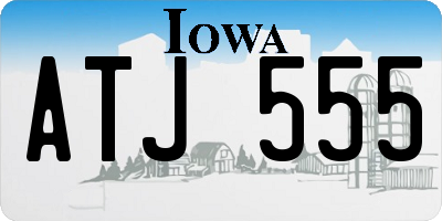 IA license plate ATJ555
