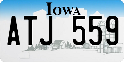 IA license plate ATJ559