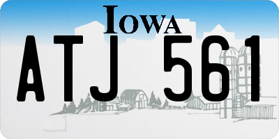 IA license plate ATJ561