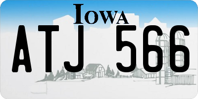 IA license plate ATJ566