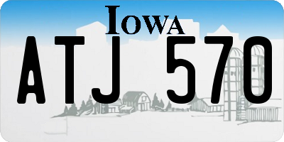 IA license plate ATJ570