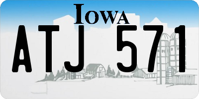 IA license plate ATJ571