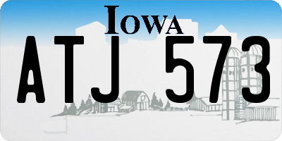 IA license plate ATJ573