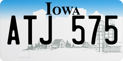 IA license plate ATJ575