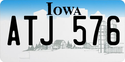 IA license plate ATJ576