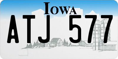 IA license plate ATJ577