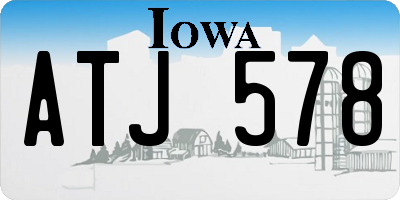 IA license plate ATJ578