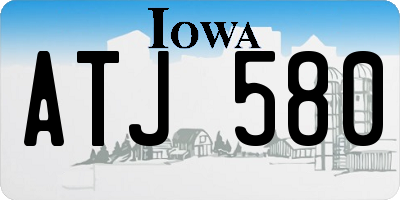 IA license plate ATJ580