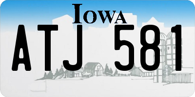 IA license plate ATJ581
