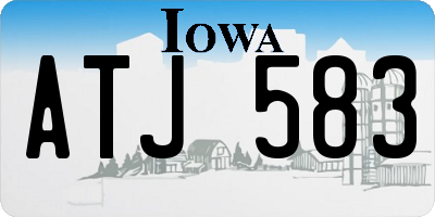 IA license plate ATJ583
