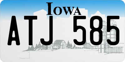 IA license plate ATJ585