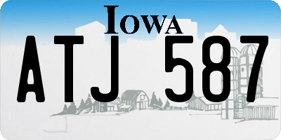 IA license plate ATJ587