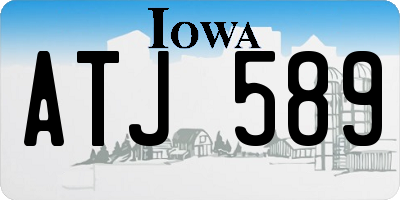 IA license plate ATJ589