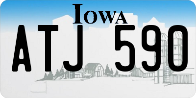 IA license plate ATJ590