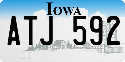 IA license plate ATJ592