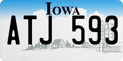 IA license plate ATJ593