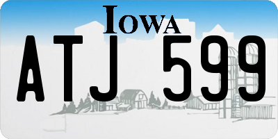 IA license plate ATJ599