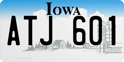 IA license plate ATJ601