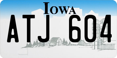 IA license plate ATJ604