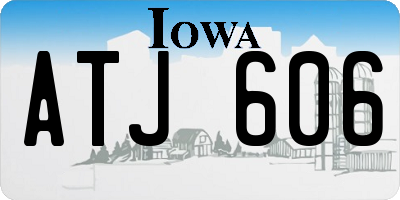 IA license plate ATJ606