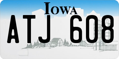 IA license plate ATJ608