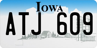 IA license plate ATJ609