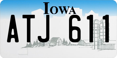 IA license plate ATJ611