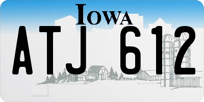 IA license plate ATJ612