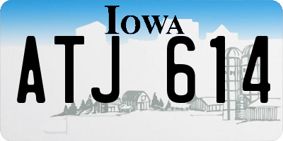 IA license plate ATJ614