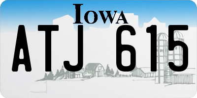 IA license plate ATJ615
