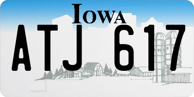 IA license plate ATJ617