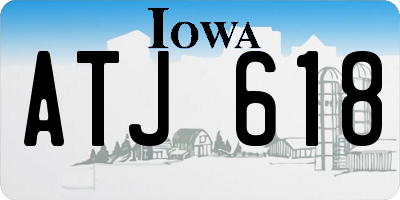 IA license plate ATJ618